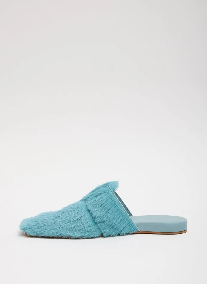Flats Women Tibi Pony Hair Granger Slide