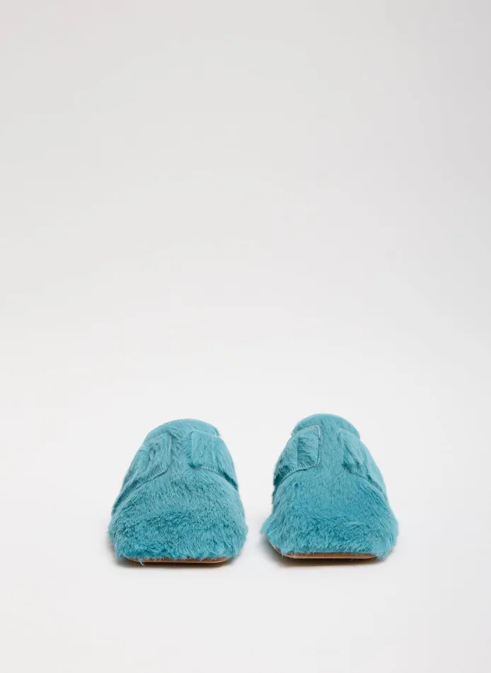 Flats Women Tibi Pony Hair Granger Slide