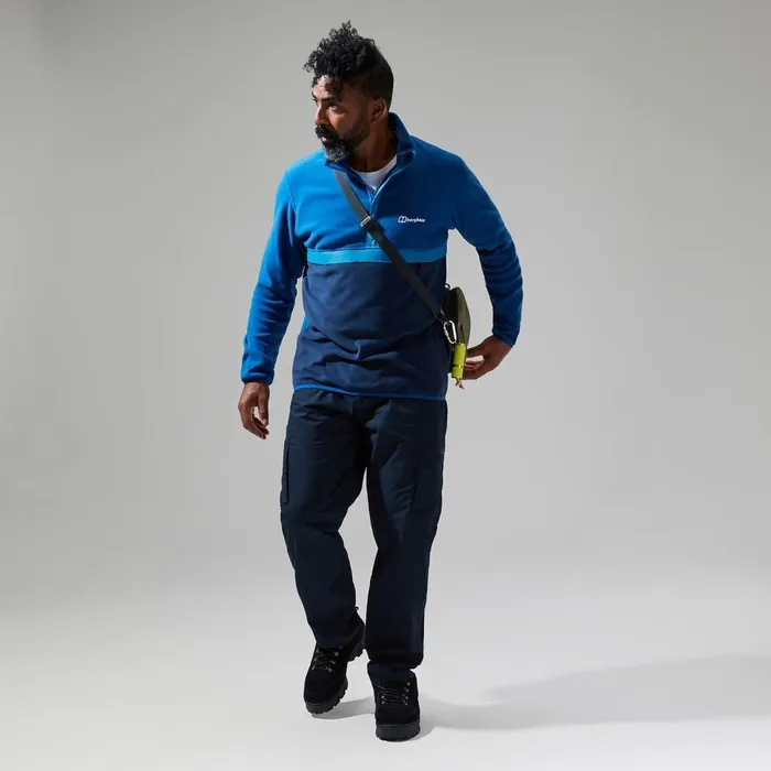 Fleece Men Berghaus Aslam Micro Half Zip Fleece 8211 BlueDark Blue