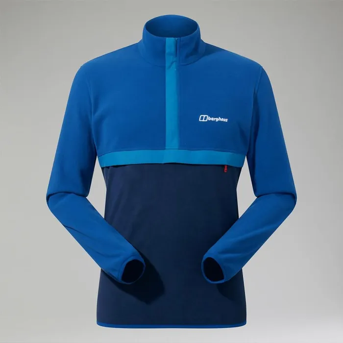 Fleece Men Berghaus Aslam Micro Half Zip Fleece 8211 BlueDark Blue