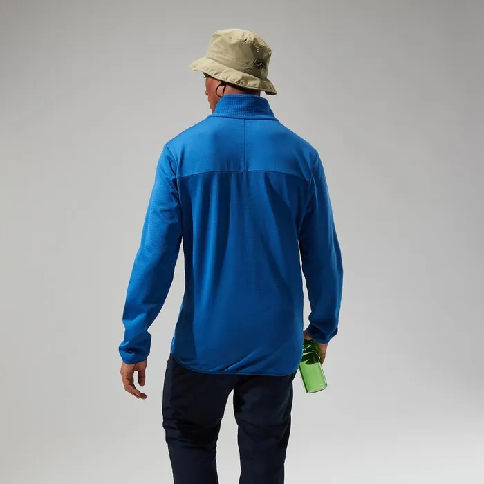 Fleece Men Berghaus Keppla Half Zip Fleece 8211 Blue