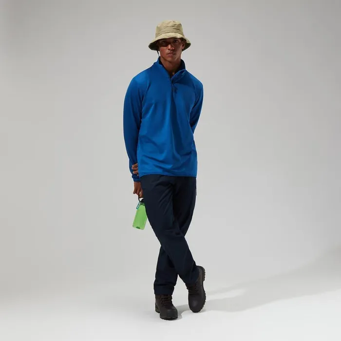 Fleece Men Berghaus Keppla Half Zip Fleece 8211 Blue