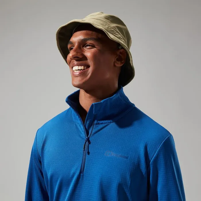 Fleece Men Berghaus Keppla Half Zip Fleece 8211 Blue