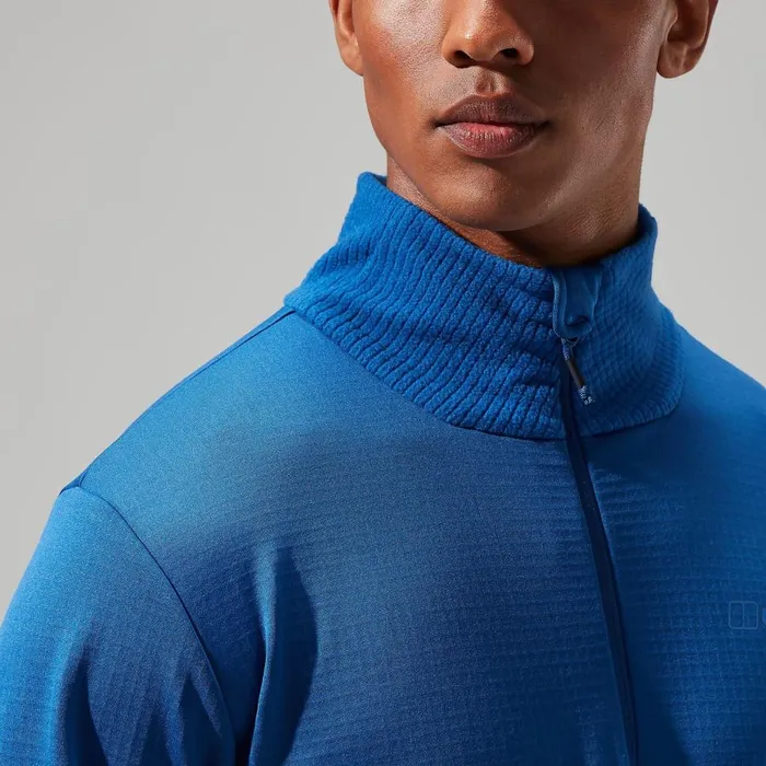 Fleece Men Berghaus Keppla Half Zip Fleece 8211 Blue
