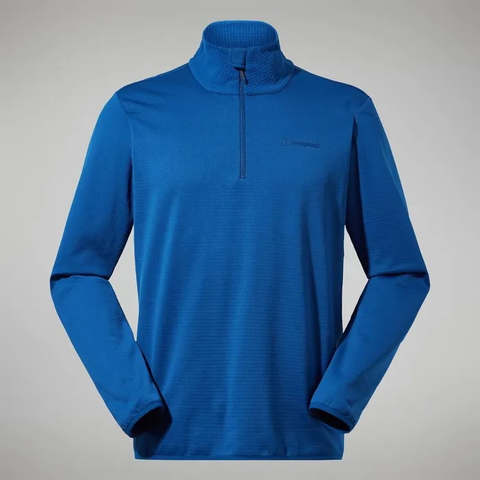 Fleece Men Berghaus Keppla Half Zip Fleece 8211 Blue
