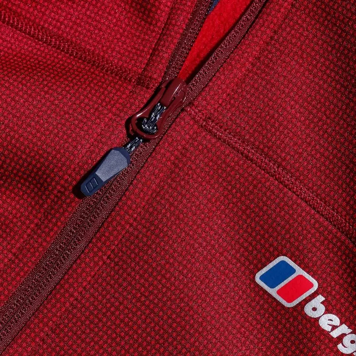 Fleece Men Berghaus Pravitale MTN 20 Hooded Jacket 8211 Dark RedRed