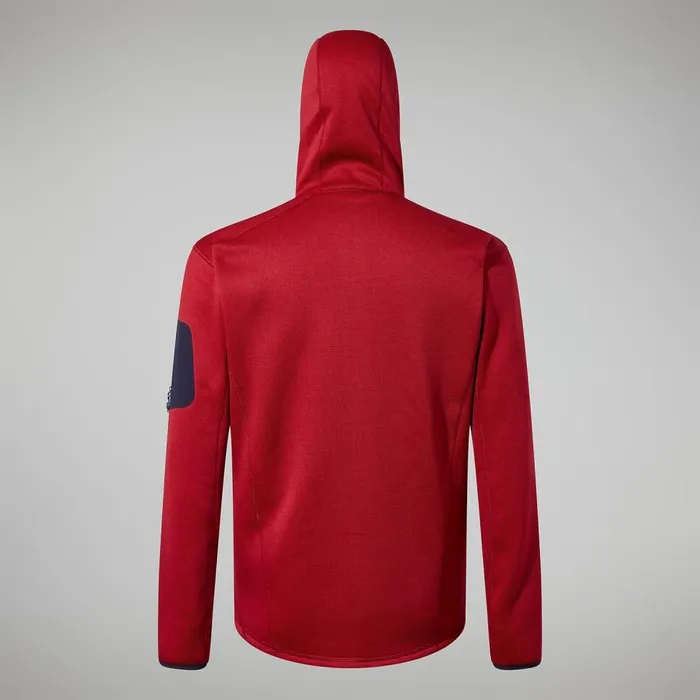 Fleece Men Berghaus Pravitale MTN 20 Hooded Jacket 8211 Dark RedRed