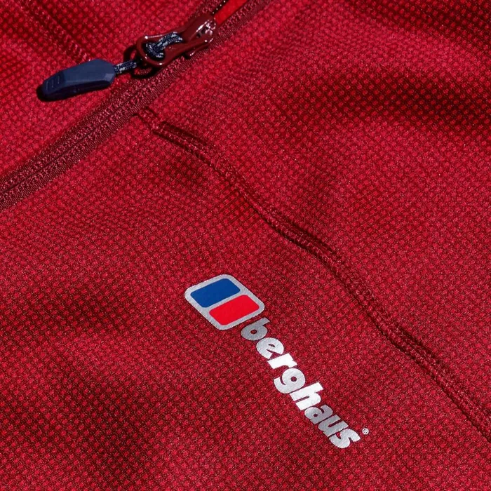 Fleece Men Berghaus Pravitale MTN 20 Hooded Jacket 8211 Dark RedRed