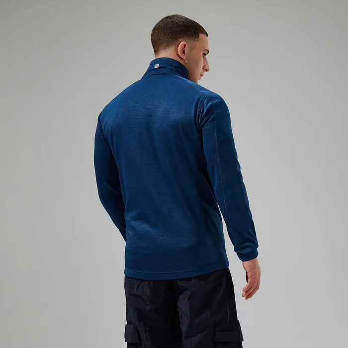 Fleece Men Berghaus URB Spitzer Half Zip Fleece 8211 TurquoiseBlue