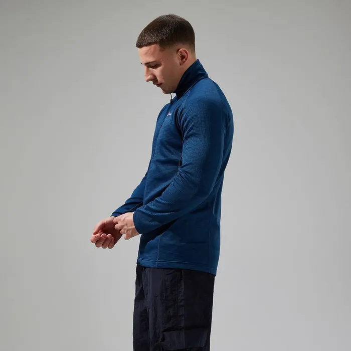 Fleece Men Berghaus URB Spitzer Half Zip Fleece 8211 TurquoiseBlue