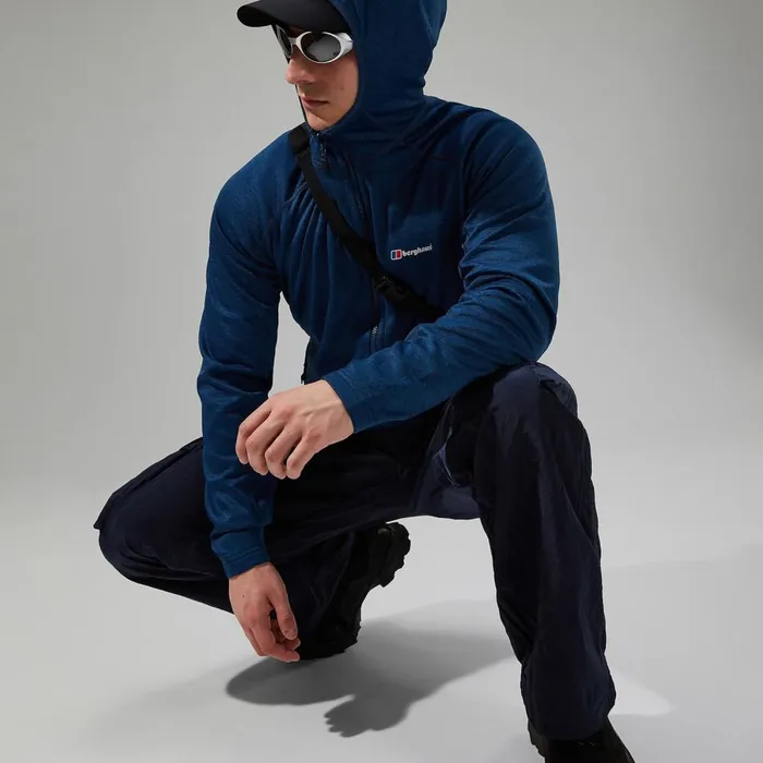 Fleece Men Berghaus URB Spitzer Half Zip Fleece 8211 TurquoiseBlue