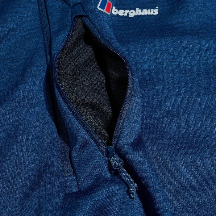 Fleece Men Berghaus URB Spitzer Half Zip Fleece 8211 TurquoiseBlue