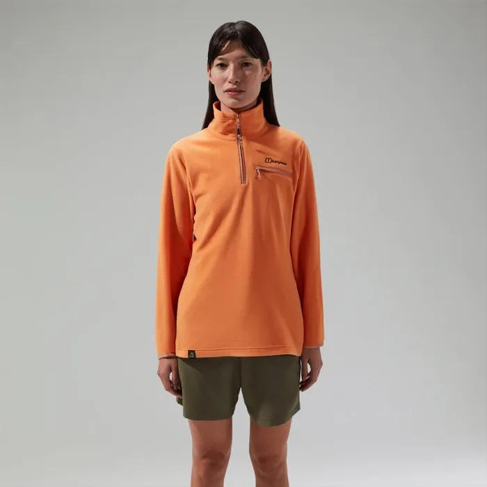 Fleece Women Berghaus Prism 20 Micro Half Zip Polartec Fleece Orange