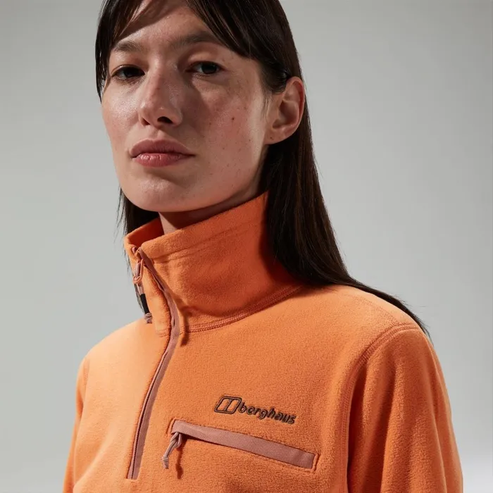Fleece Women Berghaus Prism 20 Micro Half Zip Polartec Fleece Orange Fleece Women Berghaus Prism 20 Micro Half Zip Polartec Fleece Orange