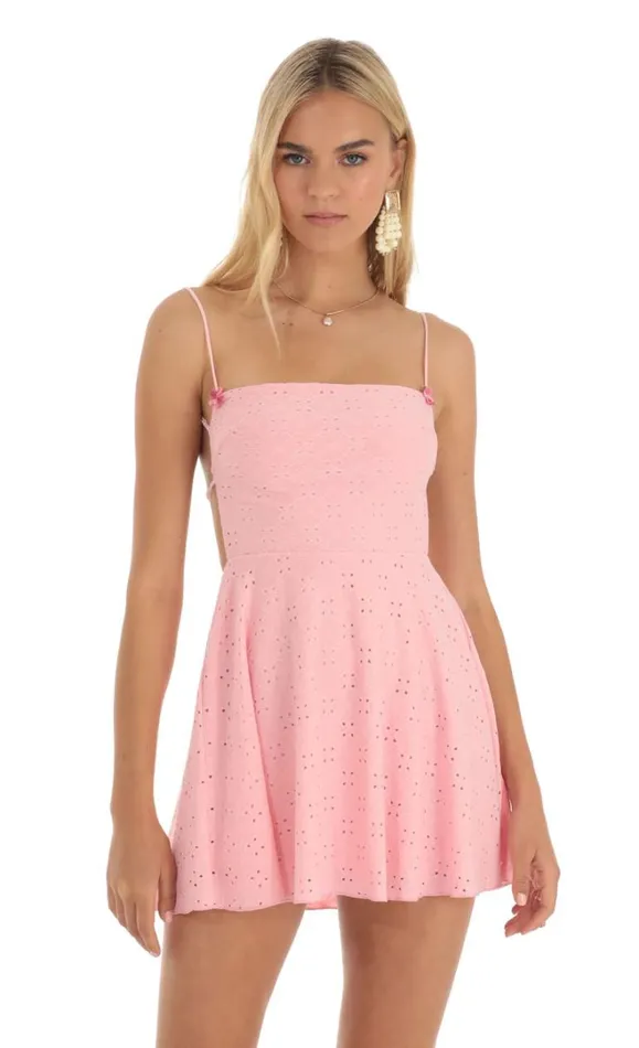 Floral A Line Dress Pink Women LUCY IN THE SKY Mini Dresses Floral A Line Dress Pink Women LUCY IN THE SKY Mini Dresses