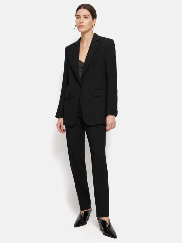 Fluid Twill Palmer Trouser Black Women Jigsaw Trousers