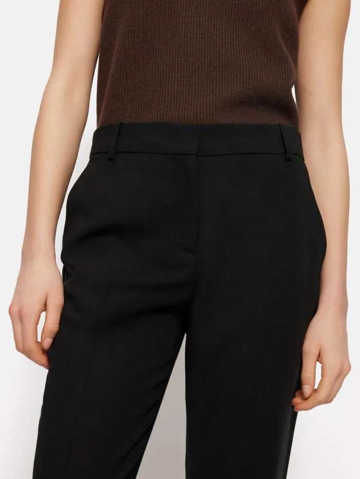 Fluid Twill Palmer Trouser Black Women Jigsaw Trousers