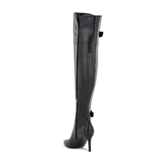 Flye Over The Knee Heeled Boots Black Women Nine West Heels Flye Over The Knee Heeled Boots Black Women Nine West Heels