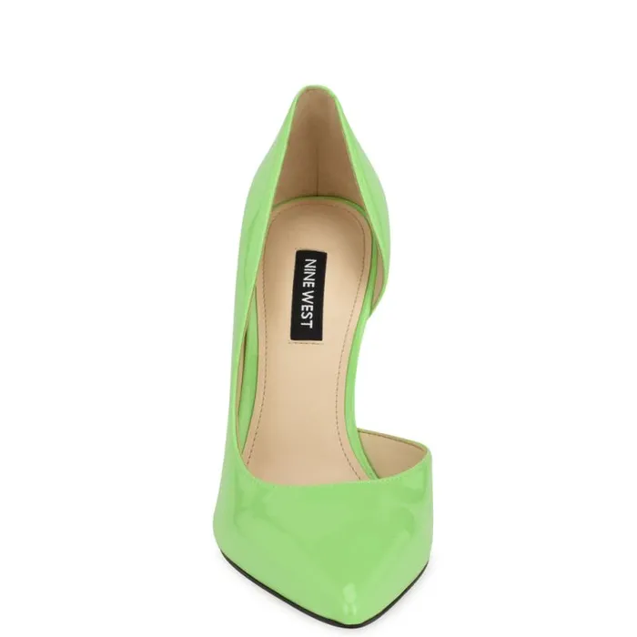 Folowe D039Orsay Pointy Toe Pumps Bright Green Women Nine West Heels Folowe D039Orsay Pointy Toe Pumps Bright Green Women Nine West Heels