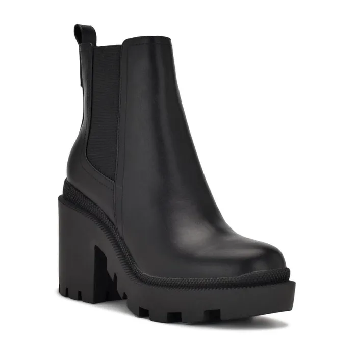 Forme Chelsea Lug Sole Booties Black Women Nine West Boots and Booties Forme Chelsea Lug Sole Booties Black Women Nine West Boots and Booties