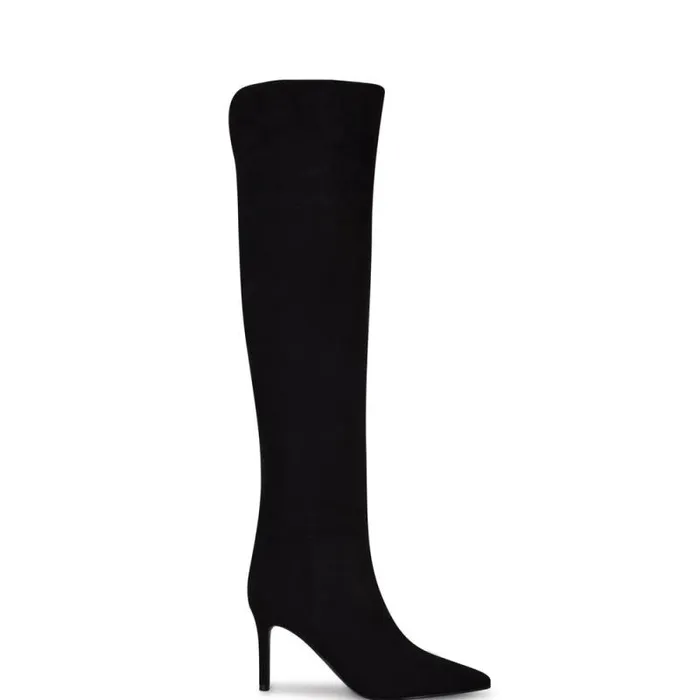 Fredy Over The Knee Boots Black Women Nine West Boots and Booties