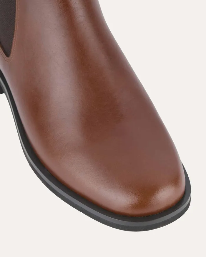 Gabe flat ankle boot dark chocolate leather Women ANKLE BOOTS jomercer Gabe flat ankle boot dark chocolate leather Women ANKLE BOOTS jomercer