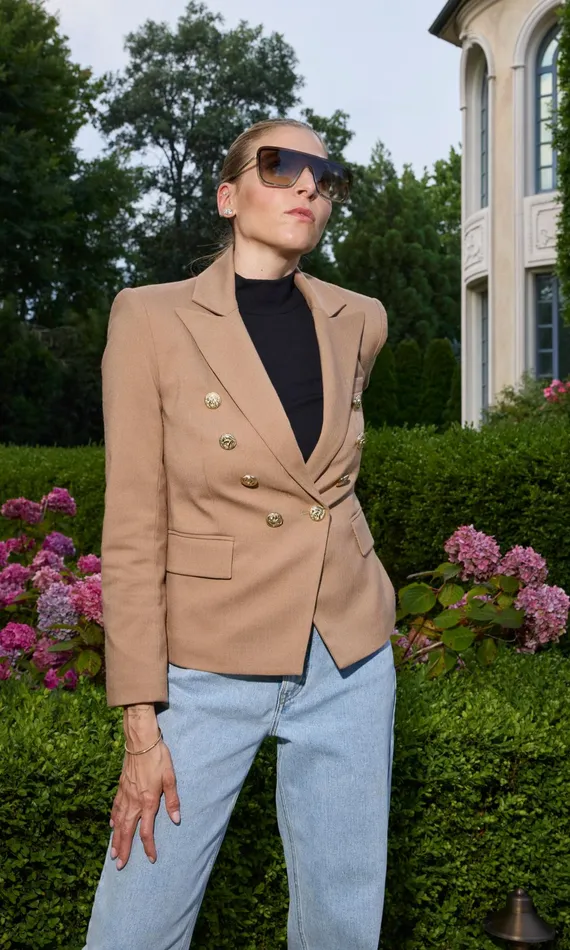 Generation Love Clothing Blazers and Jackets Amelia Suiting Blazer Camel 8211 Women