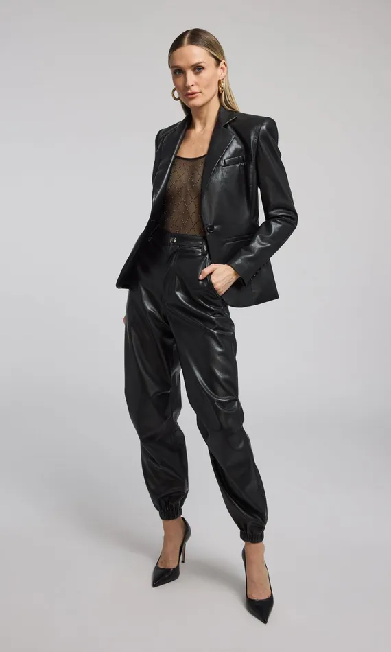 Generation Love Clothing Pants Harden Vegan Leather Jogger Black 8211 Women