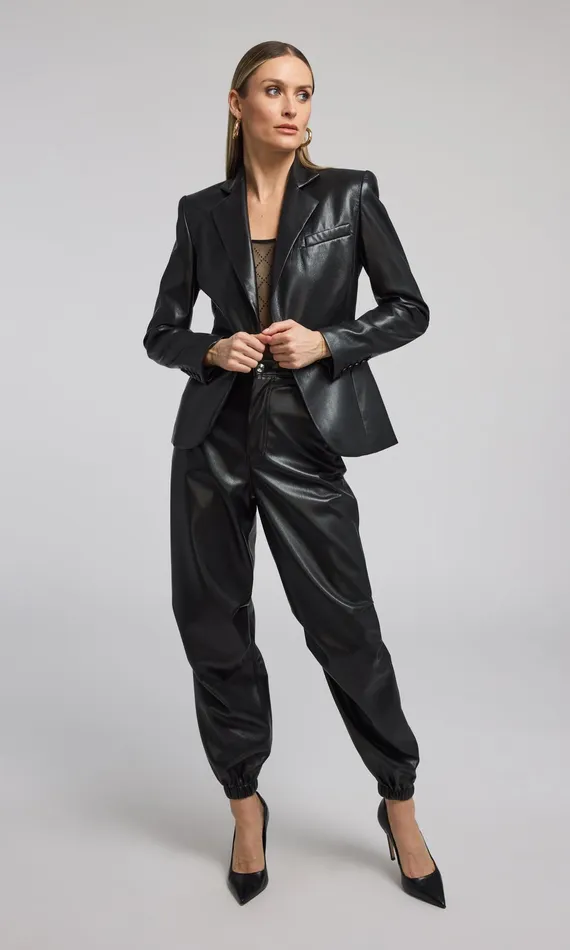 Generation Love Clothing Pants Harden Vegan Leather Jogger Black 8211 Women