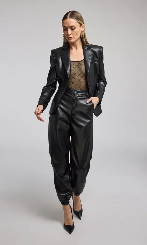 Generation Love Clothing Pants Harden Vegan Leather Jogger Black 8211 Women