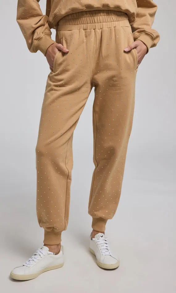 Generation Love Clothing Pants Ruel Crystal Sweatpants Camelclear 8211 Women