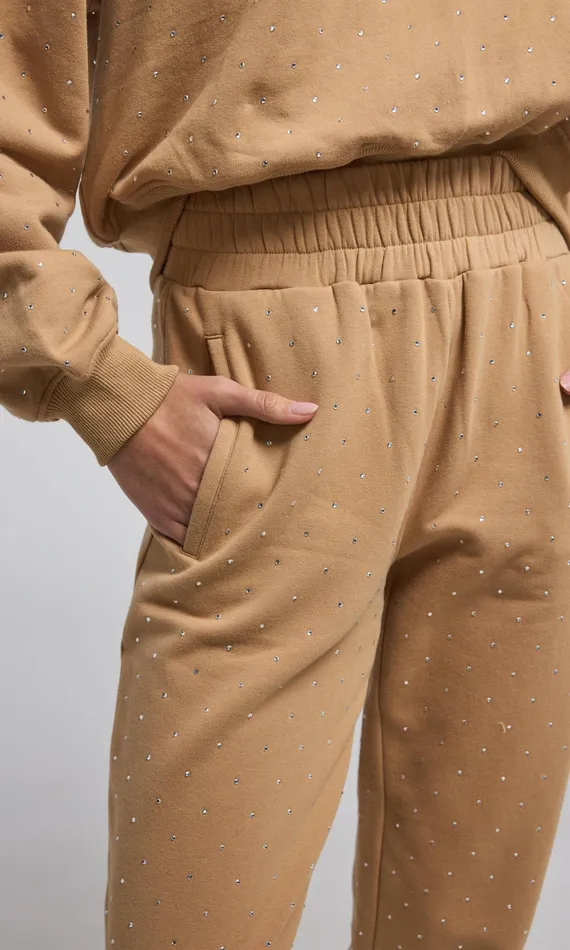 Generation Love Clothing Pants Ruel Crystal Sweatpants Camelclear 8211 Women