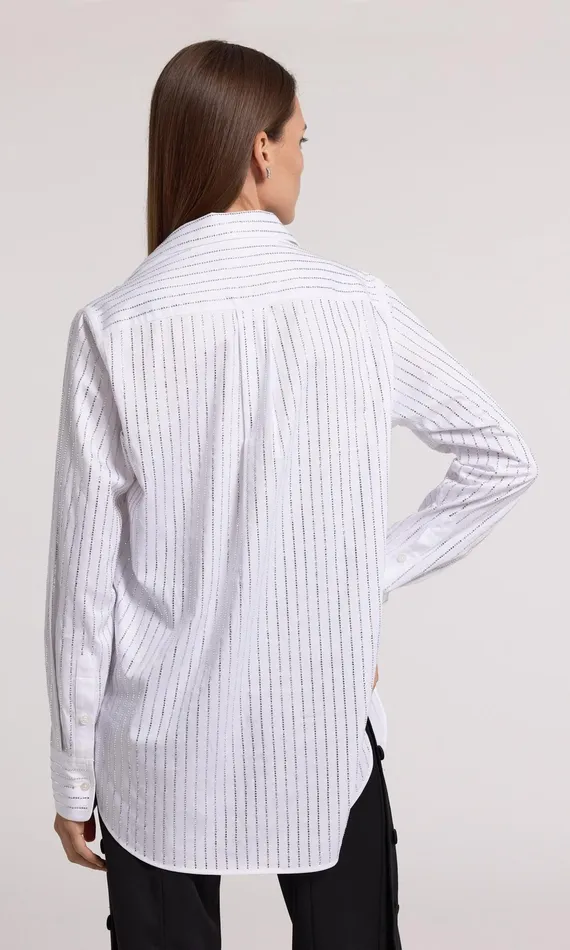 Generation Love Clothing Tops Marc Crystal Poplin Shirt Whiteclear 8211 Women