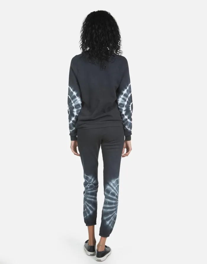 Gia Text Happy Face Lunar Eclipse Women Lauren Moshi Long Sweatpants