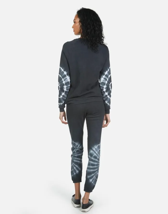 Gia Text Happy Face Lunar Eclipse Women Lauren Moshi Long Sweatpants