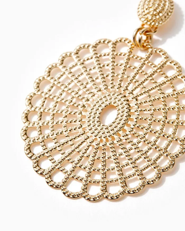 Gifts For Mom Home and GiftsWomen Lilly Pulitzer Lilly Lace Statement Earrings Gold Metal Gifts For Mom Home and GiftsWomen Lilly Pulitzer Lilly Lace Statement Earrings Gold Metal