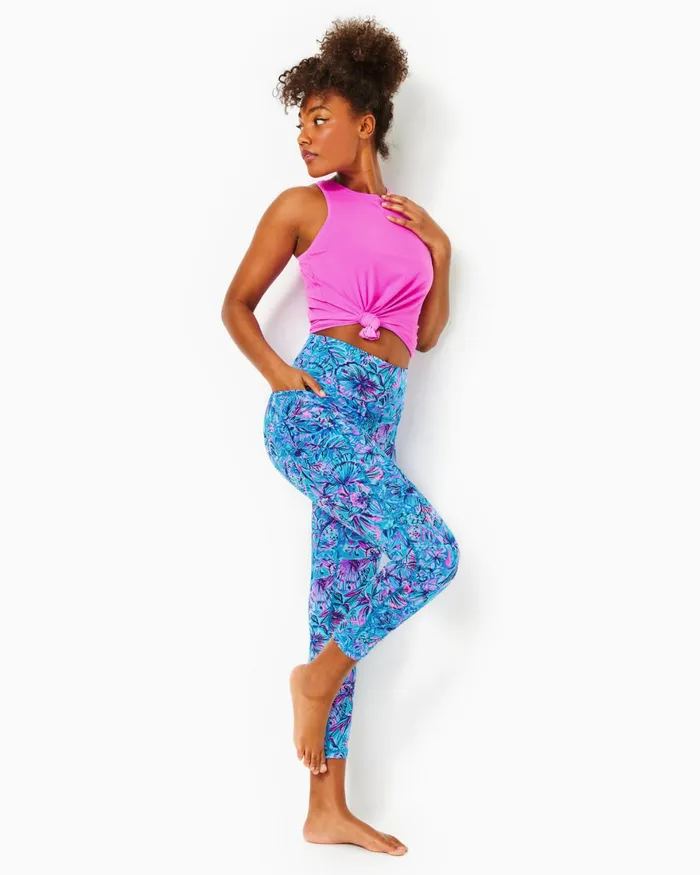 Gifts For Mom Home and GiftsWomen Lilly Pulitzer UPF 50 Luxletic 24034 South Beach High Rise Midi Legging Breakwater Blue Shells N Bells Gifts For Mom Home and GiftsWomen Lilly Pulitzer UPF 50 Luxletic 24034 South Beach High Rise Midi Legging Breakwater Blue Shells N Bells