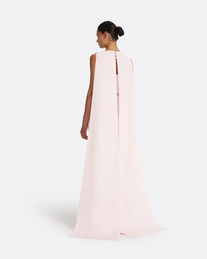 Ginevra Barely Pink Long Dress Barely Pink Dresses Safiyaa Women