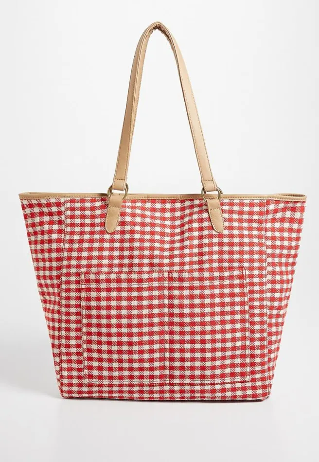Gingham Tote Bag Women Maurices Bags