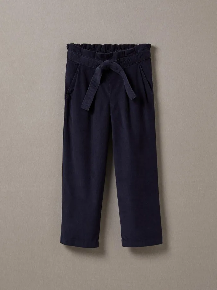 Girls Clothing Cyrillus Corduroy WideLeg Trousers Marine