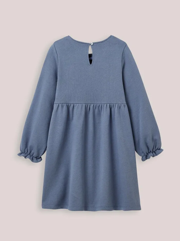 Girls Clothing Cyrillus Organic Cotton Fleece Dress Orage