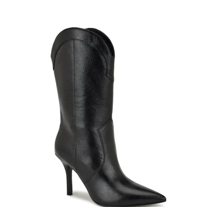Grasy Western Dress Boots Black Women Nine West Boots and Booties Grasy Western Dress Boots Black Women Nine West Boots and Booties