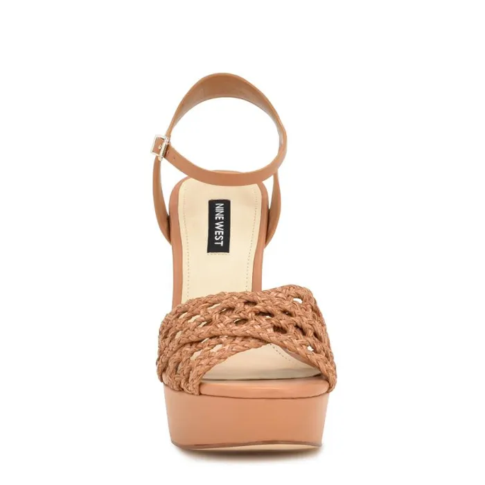 Grecia Platform Sandals Medium Natural Women Nine West Heels Grecia Platform Sandals Medium Natural Women Nine West Heels