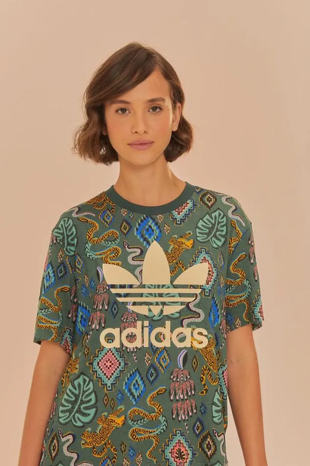 Green Adidas Farm Rio TShirt Women FARM Rio Tshirts