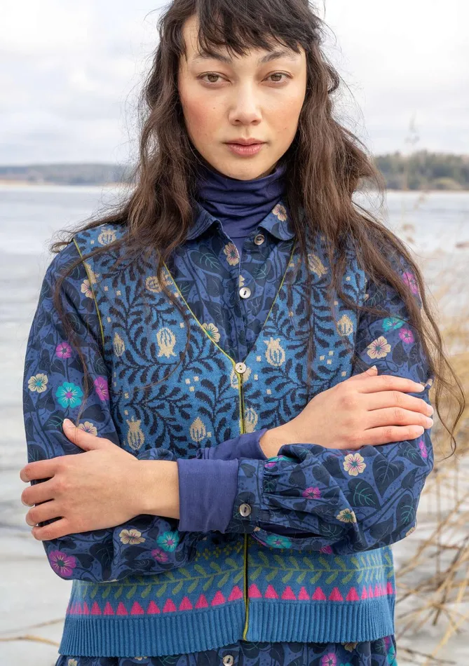 Gudrun Sjdn Aurora Knit Vest In Organic And Recycled Cotton Women Waistcoats