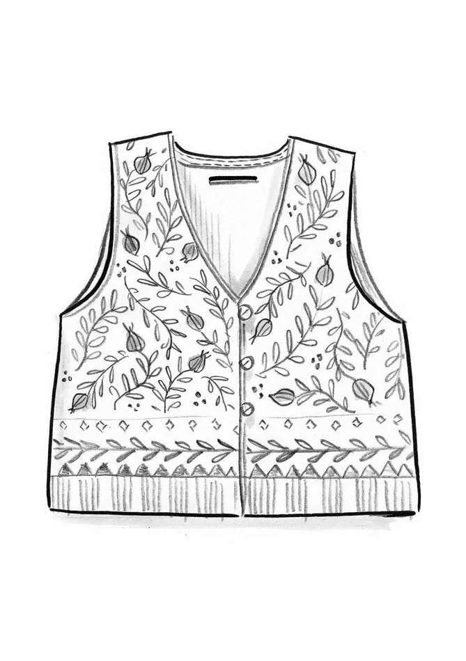 Gudrun Sjdn Aurora Knit Vest In Organic And Recycled Cotton Women Waistcoats