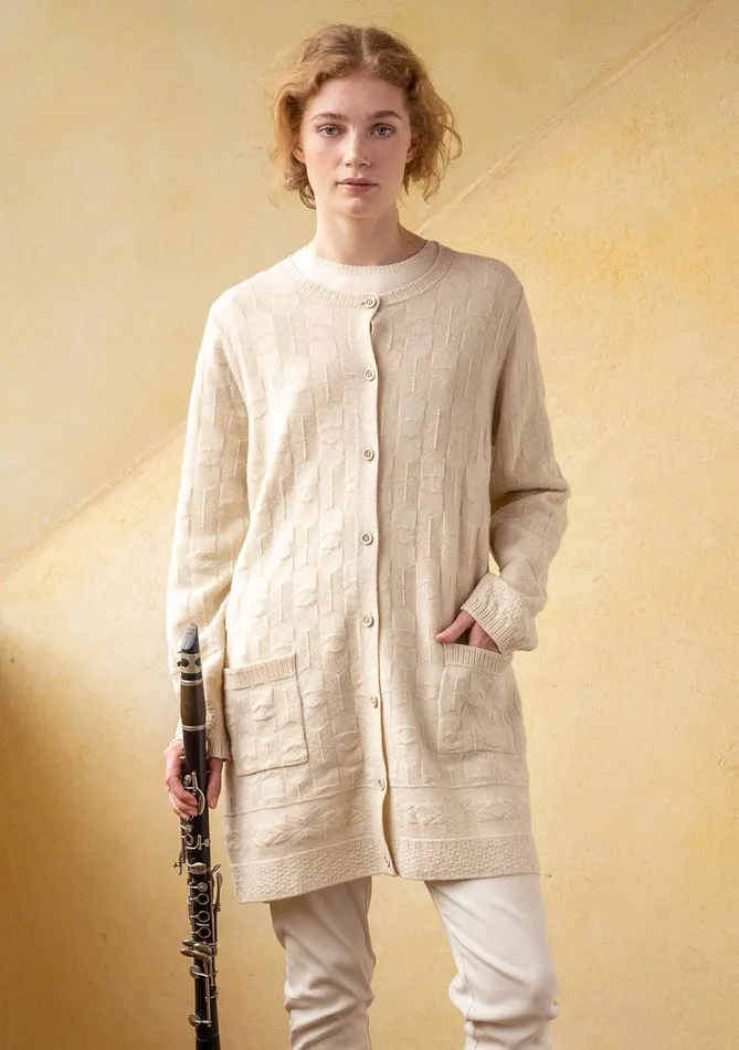 Gudrun Sjdn Capella Long Cardigan In Lambswool Women Cardigans