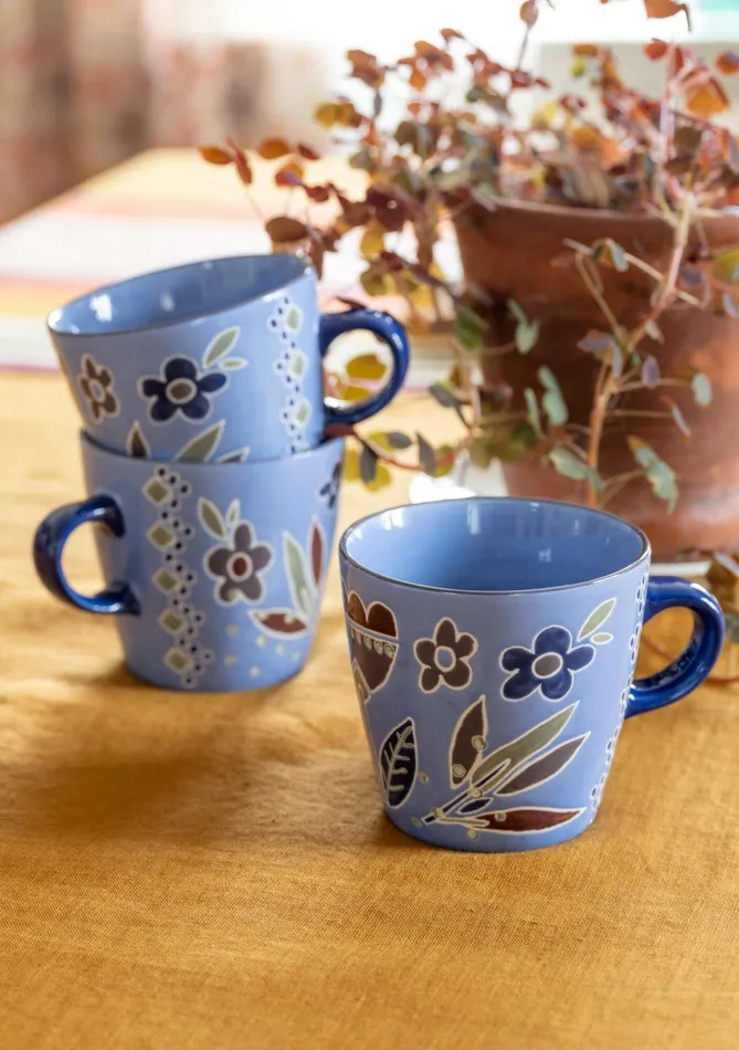 Gudrun Sjdn Flower Pots Ceramic Mug Women Kitchen and Dining Area