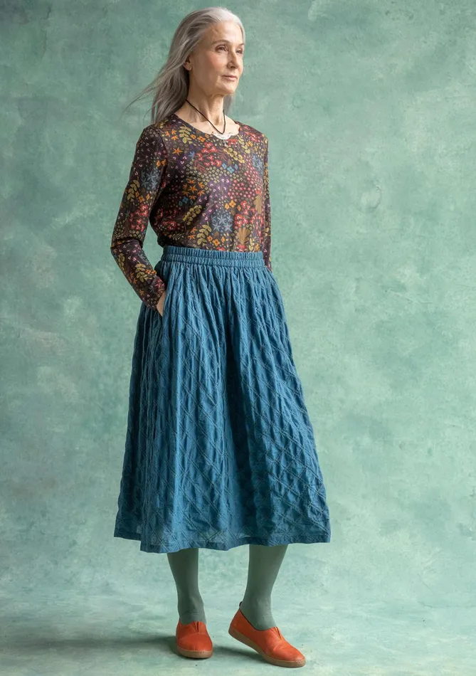 Gudrun Sjdn Helga Woven Skirt In Organic Cotton Women Skirts