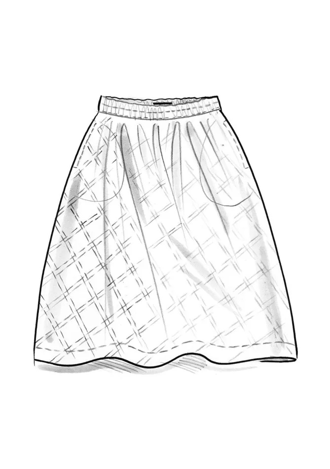 Gudrun Sjdn Helga Woven Skirt In Organic Cotton Women Skirts